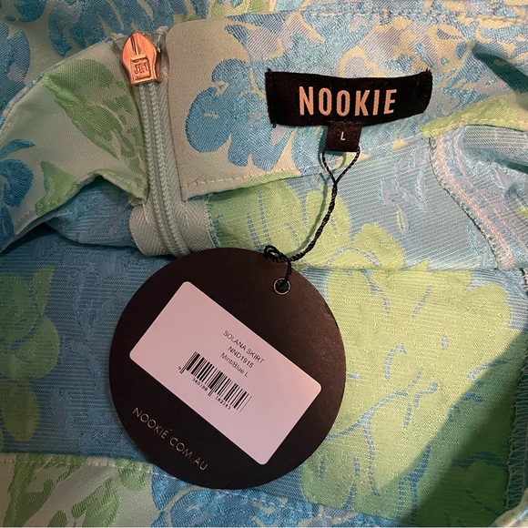 Nookie Solana Crop Top & Skirt Set in Mint & Blue beach pictures - Picture 3 of 10